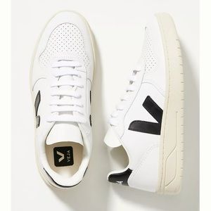V-10 LEATHER WHITE BLACK